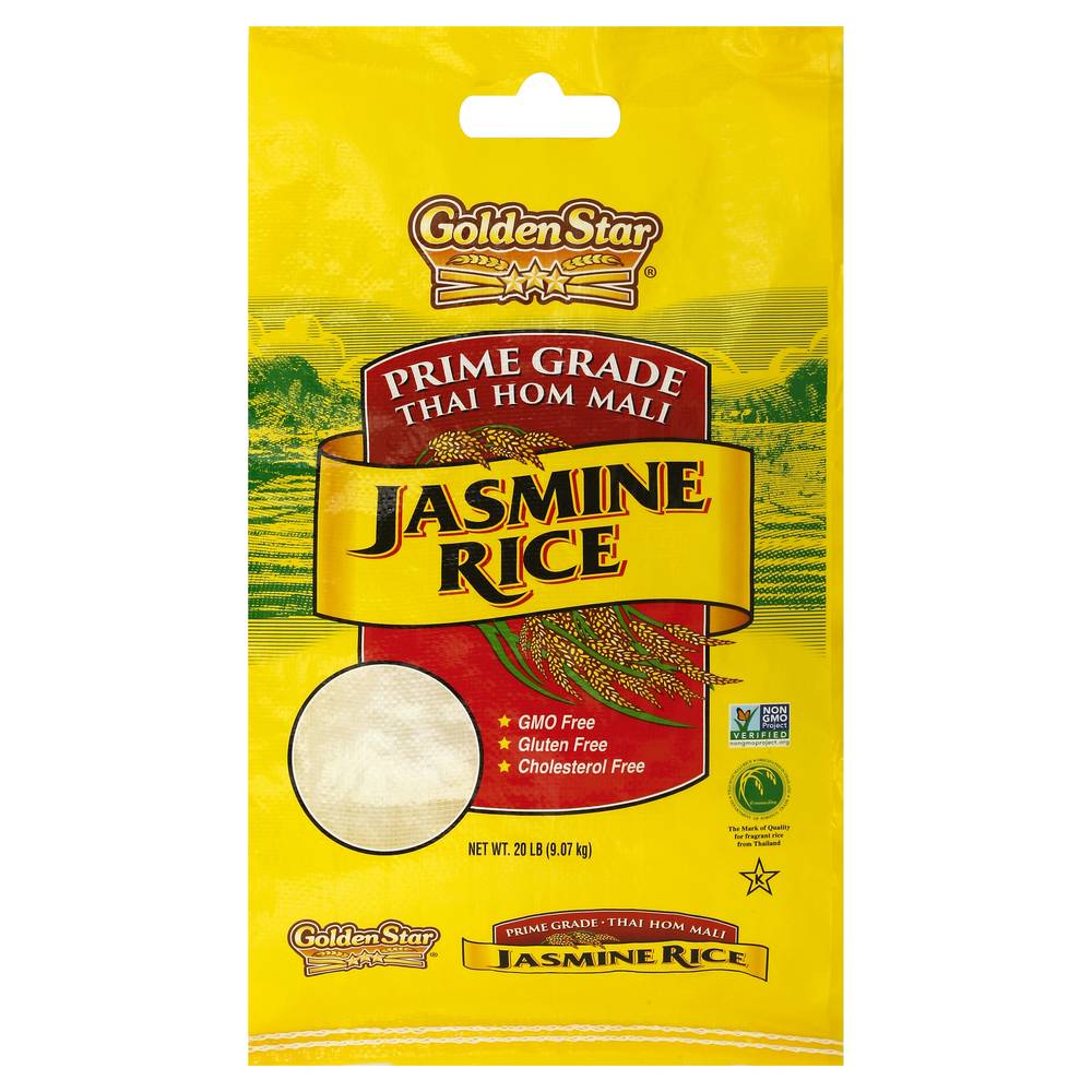 Golden Star Prime Grade Thai Hom Mali Jasmine Rice (20 lbs)