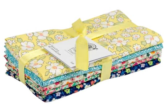 Loops & Threads Floral Printed Fabric Bundle, Multicolor (5 ct)