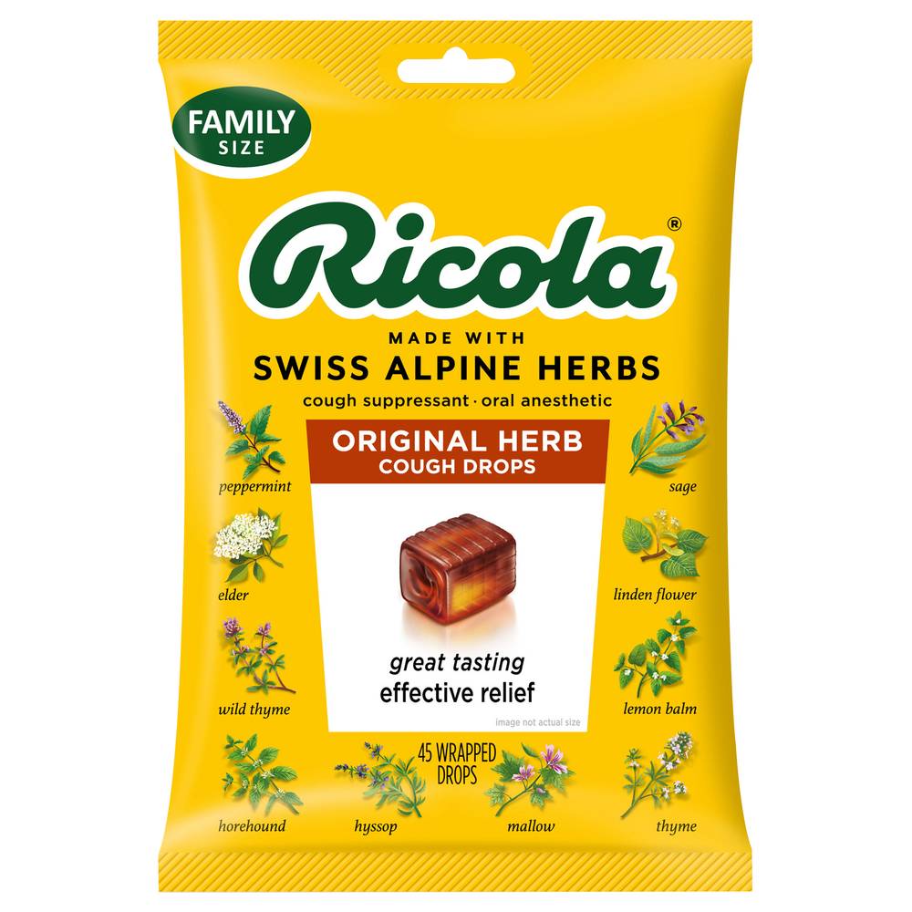 Ricola The Original Herb Cough Drops Family pack (45 ct)