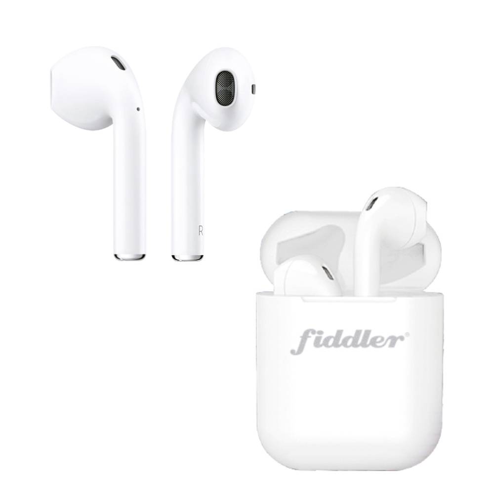 Fiddler · Audífonos bluetooth mini pods touch blanco