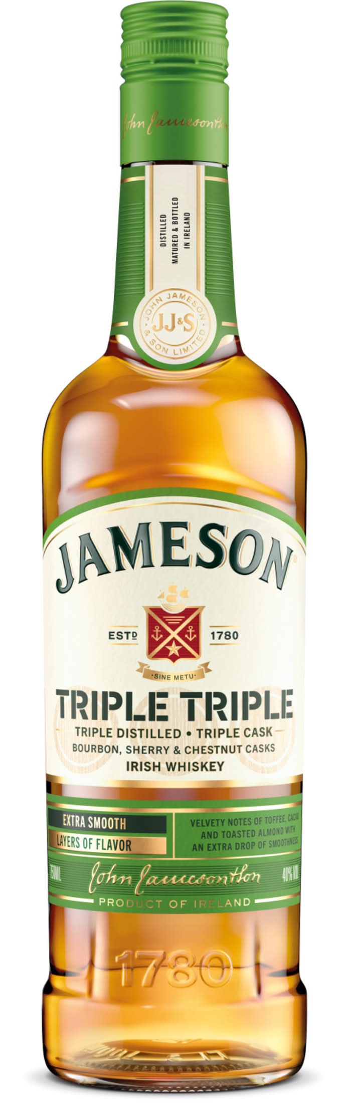 Jameson Triple Distilled Irish Whiskey (750 ml)