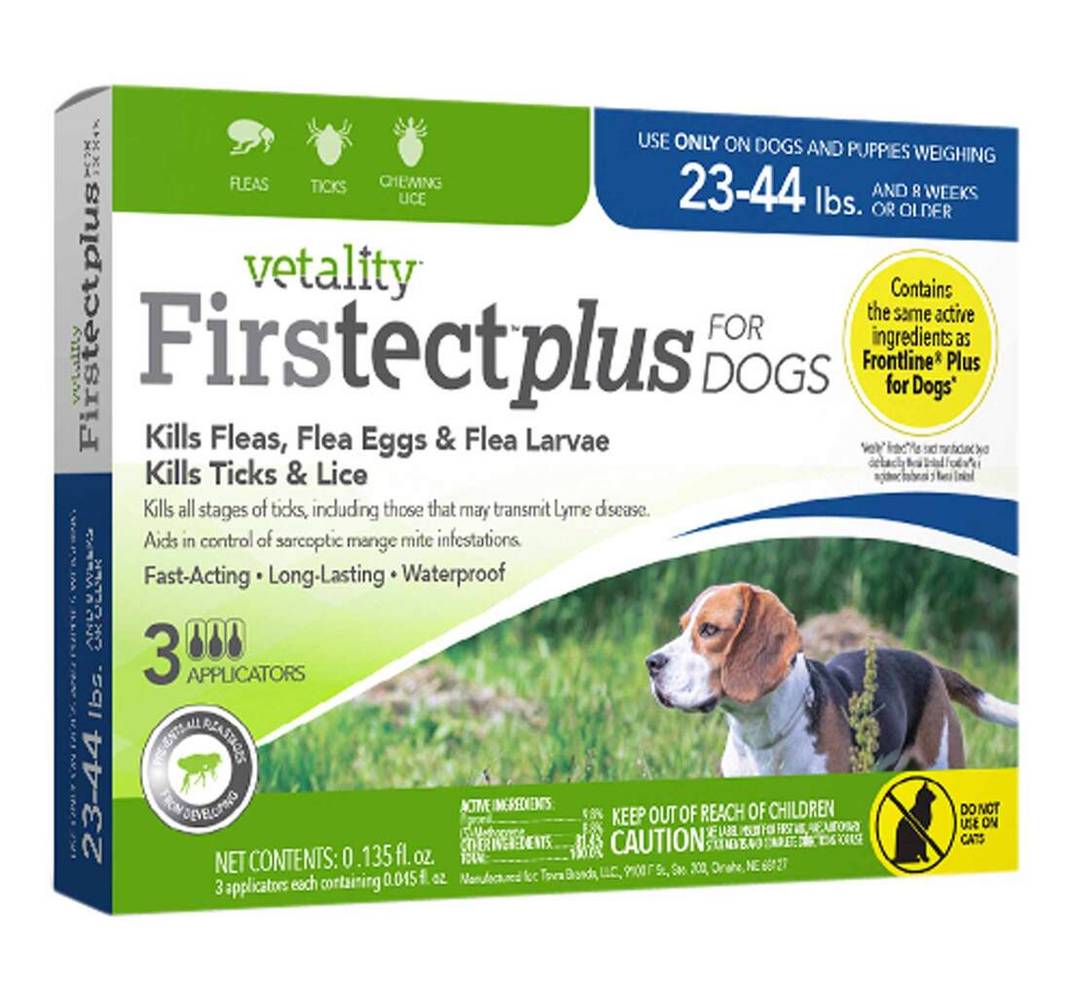 TevraPet Vetality Firstect Plus For Dogs (0.13 fl oz, 3 ct)