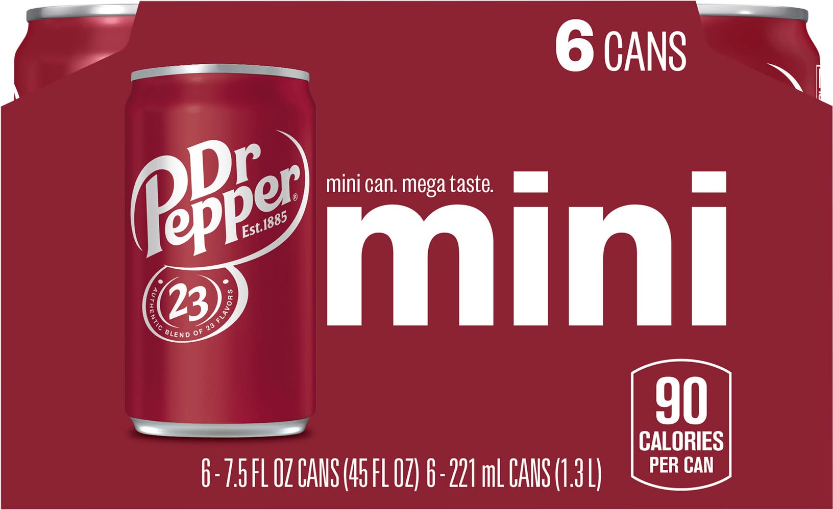 Dr Pepper Mini Soda (6 x 7.5 fl oz)
