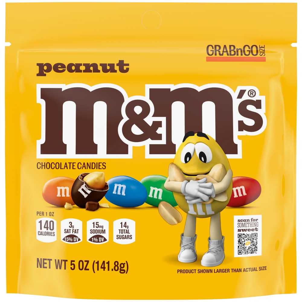 M&M's Grab N Go Chocolate Candies, Peanut (5 oz)