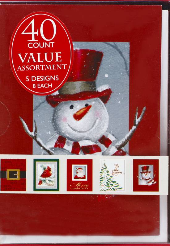 Paper Images Value Assortment Christmas Greeting Cards (40 ct)