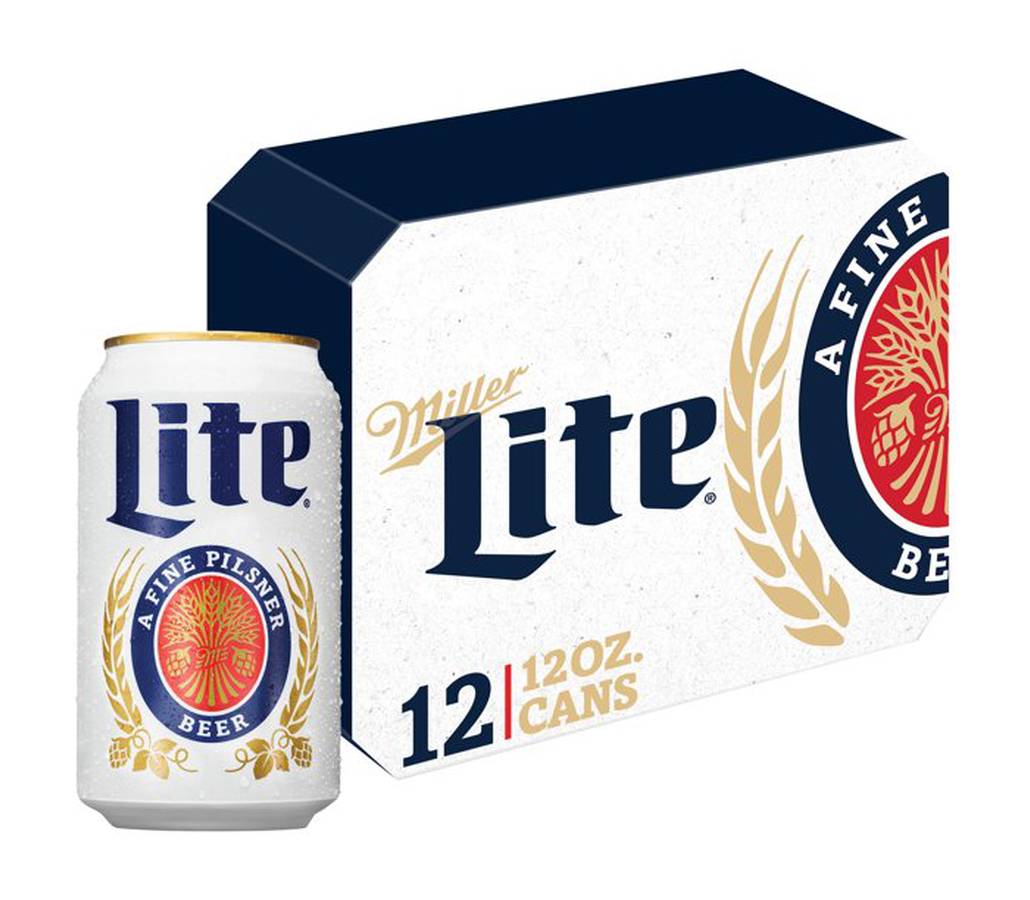Miller Lite Lager Beer - 12/12 oz