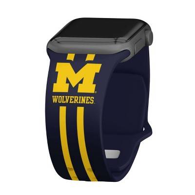 NCAA Michigan Wolverines Wordmark HD Apple Watch Band - 42/44/45/49mm Short