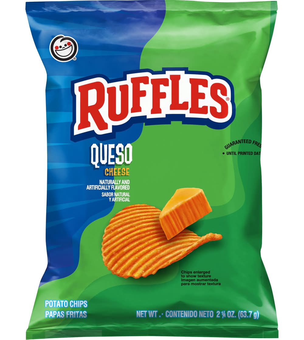 Ruffles Potato Chips, Queso Cheese (2.25 oz)