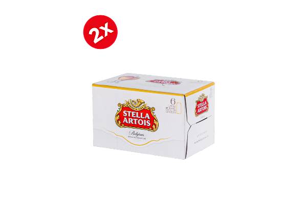 2x Six Pack Stella Artois 354cc