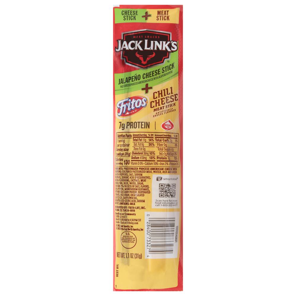 Jack Link's Meat Stick, Chili Cheese And Jalapeno Cheese (1.1 oz)