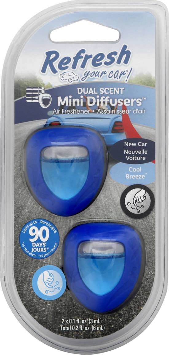 Refresh Your Car Cool Breeze Dual Scent Mini Diffusers (2 ct), Delivery  Near You