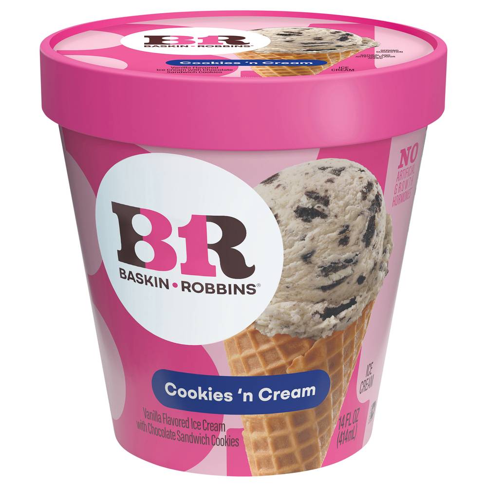 Baskin-Robbins Cookies 'N Cream Ice Cream (14 fl oz)