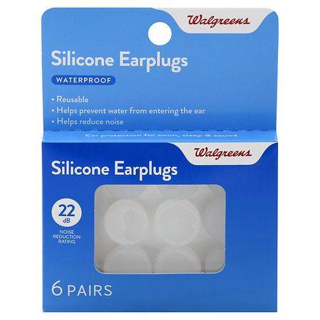 Walgreens Soft Silicone Ear Plugs - 6.0 Pr