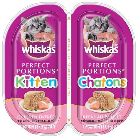 Whiskas Perfect Portions Kitten Chicken Pate Entr e 75g