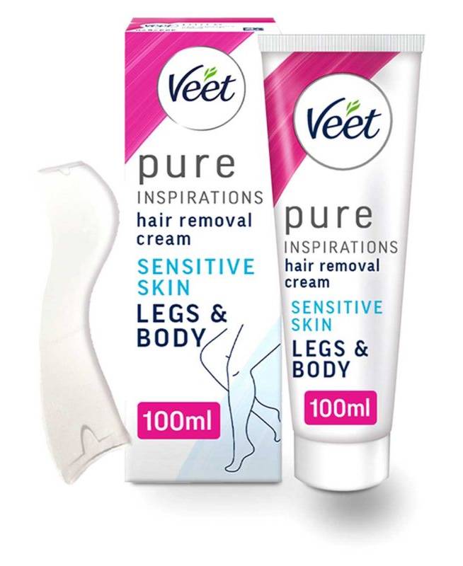 Veet Pure Hair Removal Cream Legs & Body Sensitive - 100ml