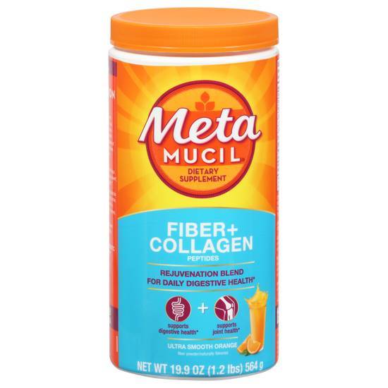 Metamucil Fiber + Collagen Peptides Smooth (orange)