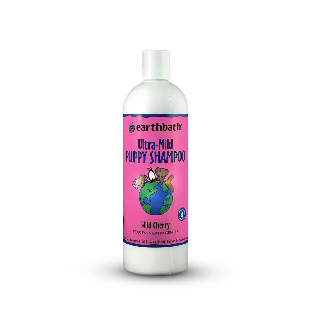 Earthbath Ultra-Mild Wild Cherry Puppy Shampoo, 16-oz Bottle (1pc)