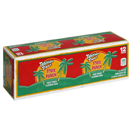 Tahitian Treat Fruit Punch Soda (12 ct, 12 fl oz)
