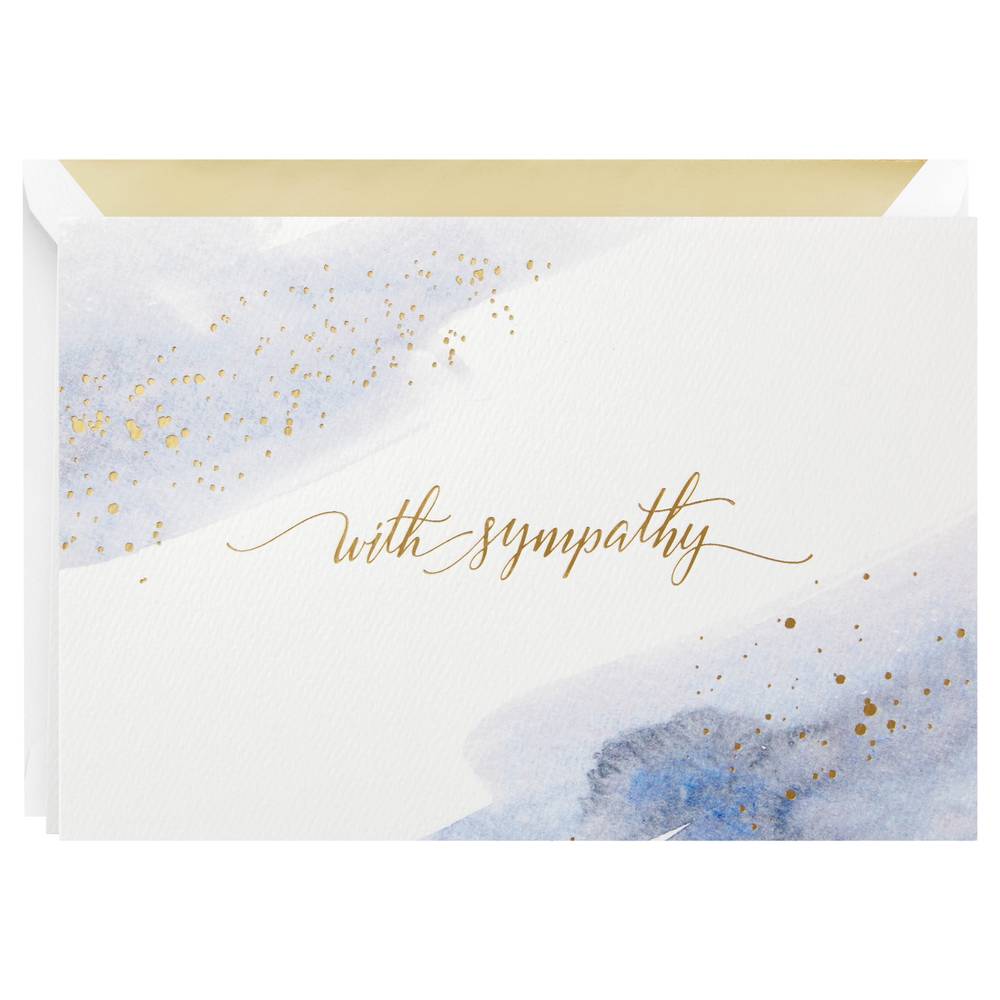 Signature Greeting Card With Sympathy