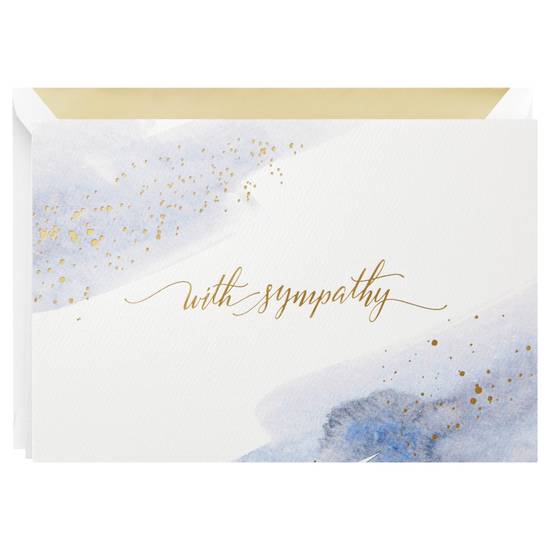 Signature Greeting Card With Sympathy