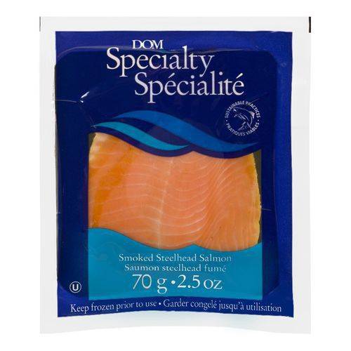 Dom saumon arc-en-ciel fumé (70g) - smoked steelhead salmon (70 g)