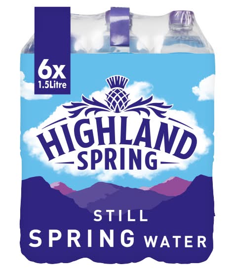 Highland Spring Still Spring Water (6 x 1.5L)