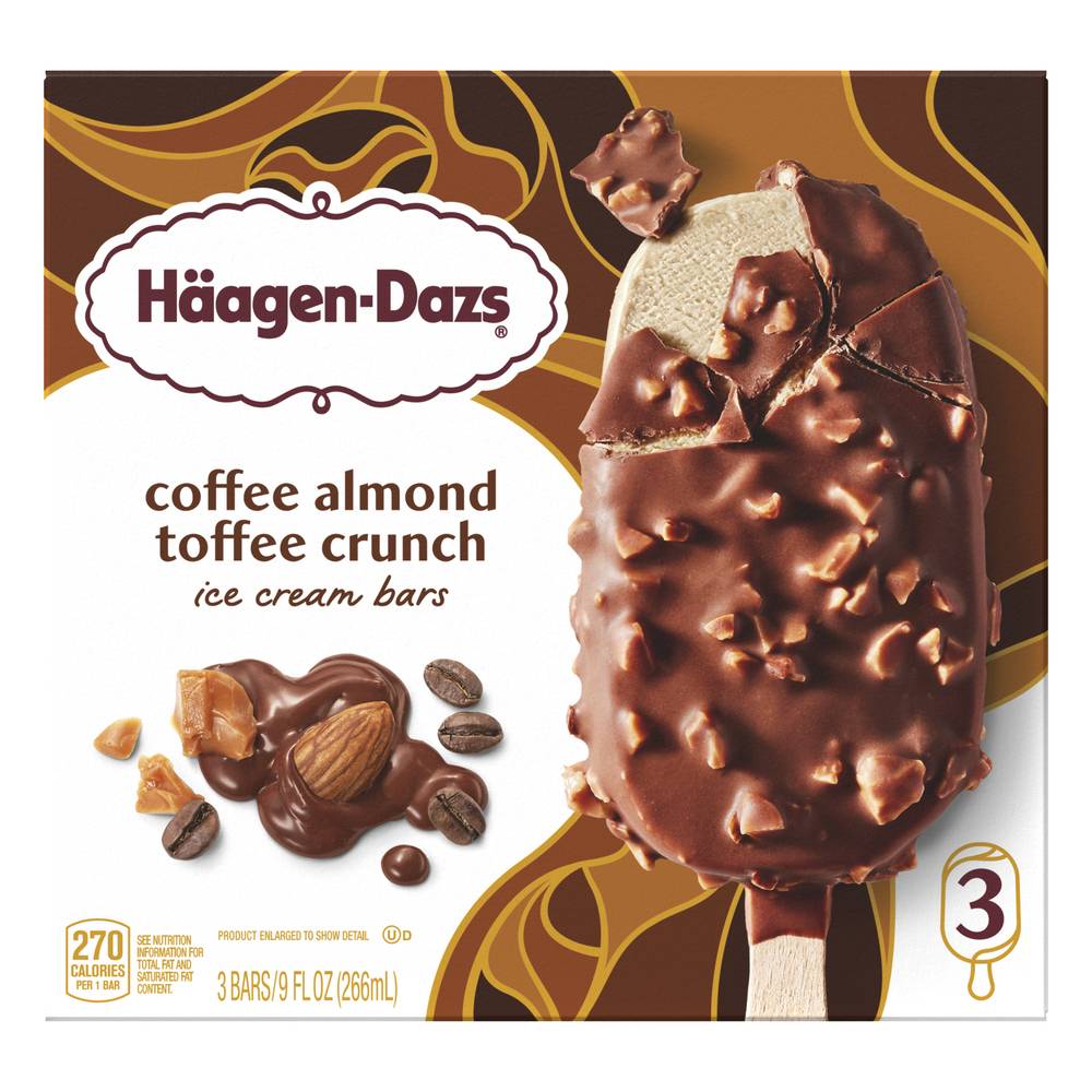 Häagen-Dazs Coffee Almond Crunch Ice Cream Bars (3 ct)