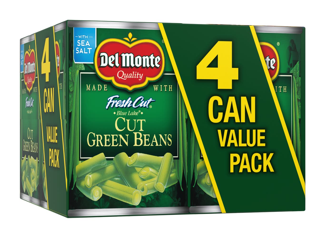 Del Monte Mixed Fresh Cut Green Beans Value pack (4 x 14.5 oz)