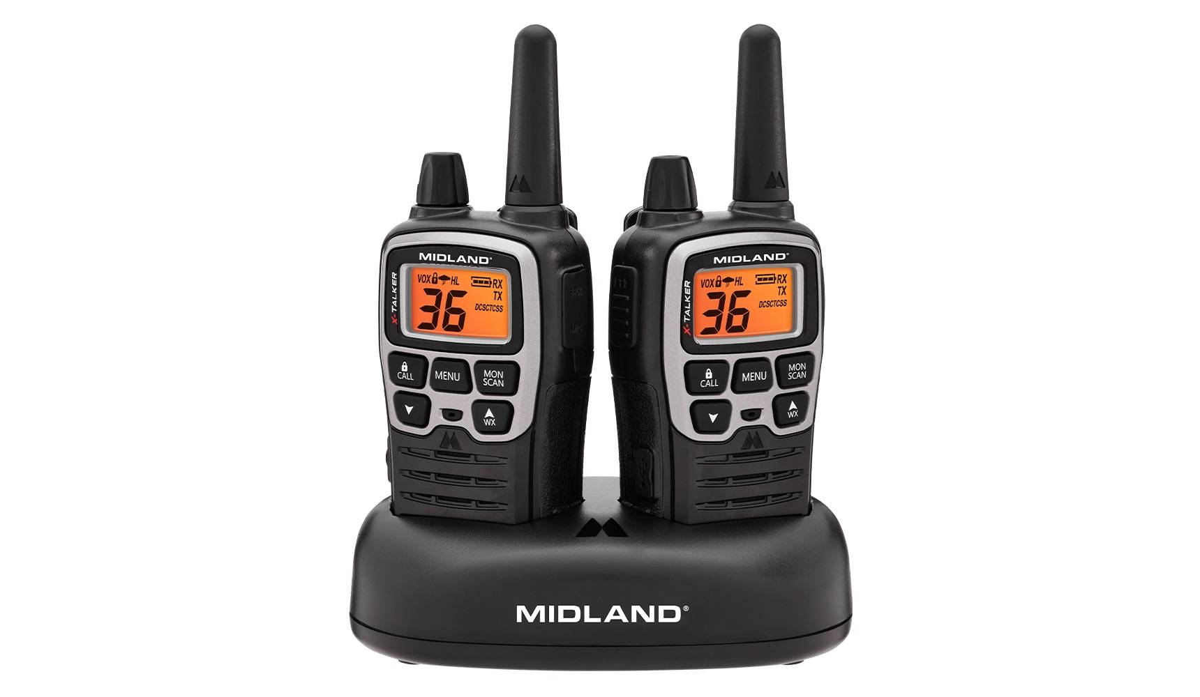 MIDLAND RADIO X-Talker Walkie Talkie, Black (2 ct)