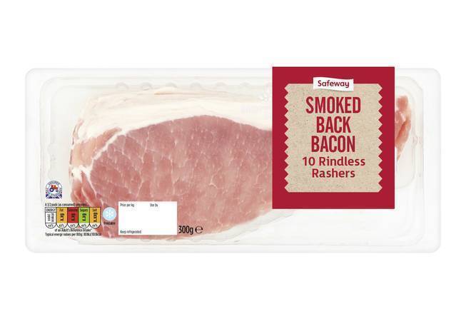 Safeway Smoked Back Bacon 300g