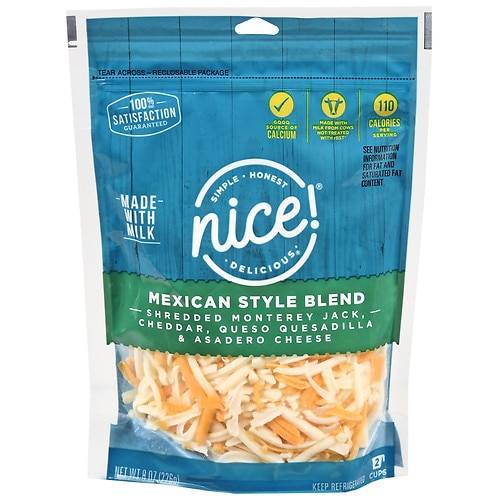 Nice! Shredded Cheese Mexican Style Blend - 8.0 oz