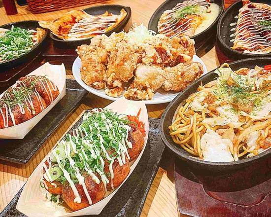 大阪名物 揚げたこ焼き・イカ焼き】粉もん屋 Osakameibutu Takoyaki