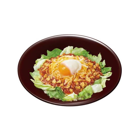 おんたまタコライス Taco Rice w/ Soft-Boiled Egg
