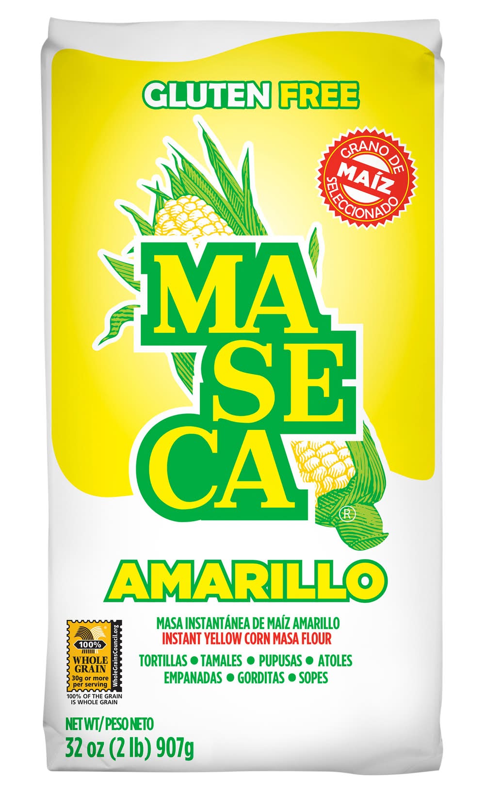 Maseca Instant Yellow Corn Masa Flour (32 oz) | Postmates