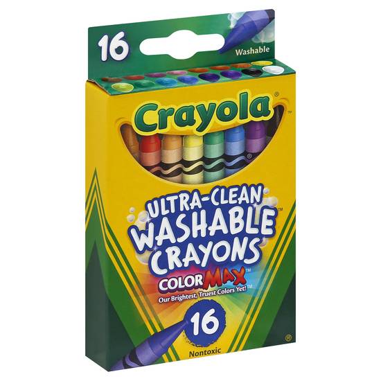 Crayola Ultra-Clean Washable Crayons (16 ct)