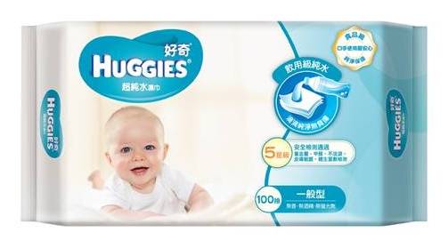 好奇純水嬰兒濕巾一般型100抽#4710036400410