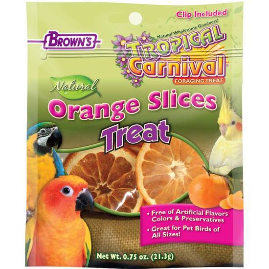 Brown's Tropical Carnival Orange Slices Bird Treats (0.8 oz)