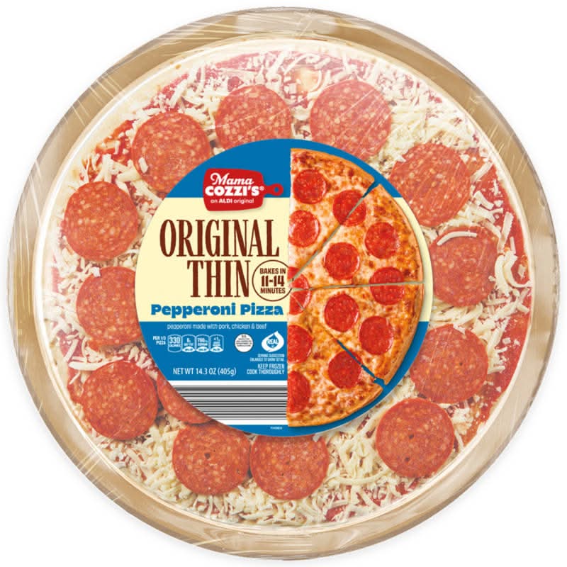 Mama Cozzi's Pizza Kitchen Thin Crust Pepperoni Pizza (14.3 oz)
