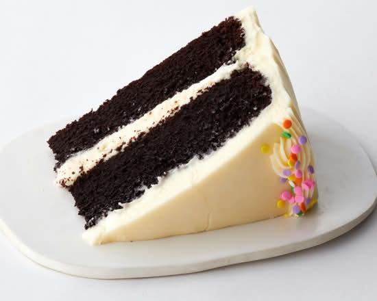 Chocolate Cake Slice w/ Vanilla Buttercream