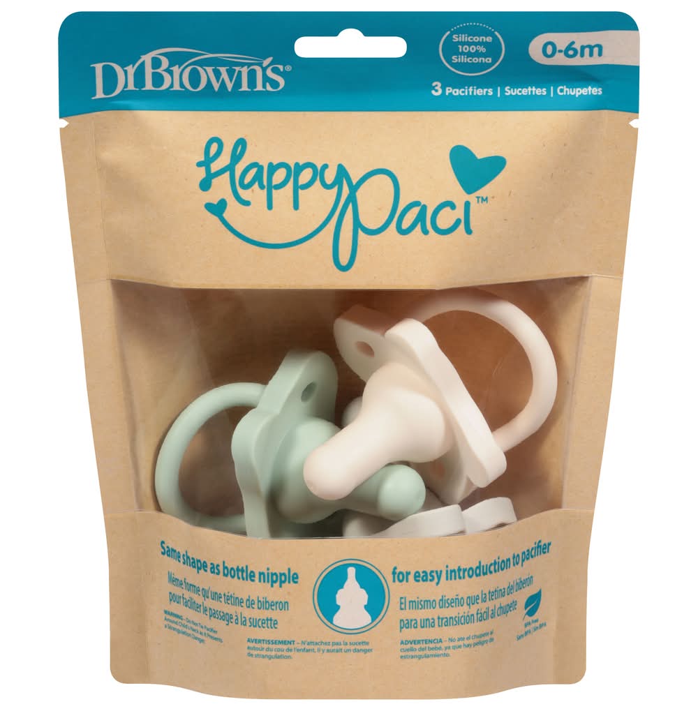 Dr. Brown's Happypaci 100% Silicone Pacifiers