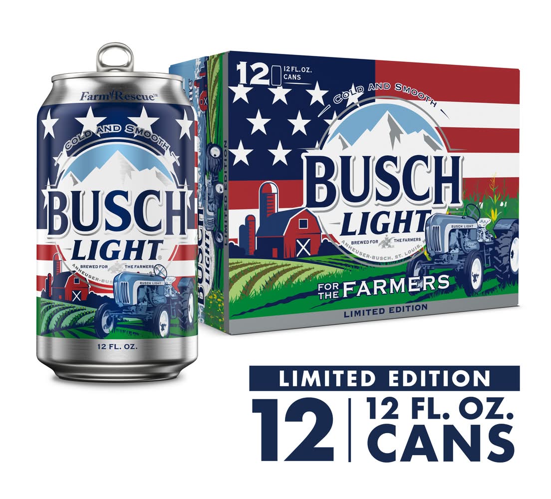 Busch Light Limited Edition Cold & Smooth American Lager Beer (12 x 12 fl oz)