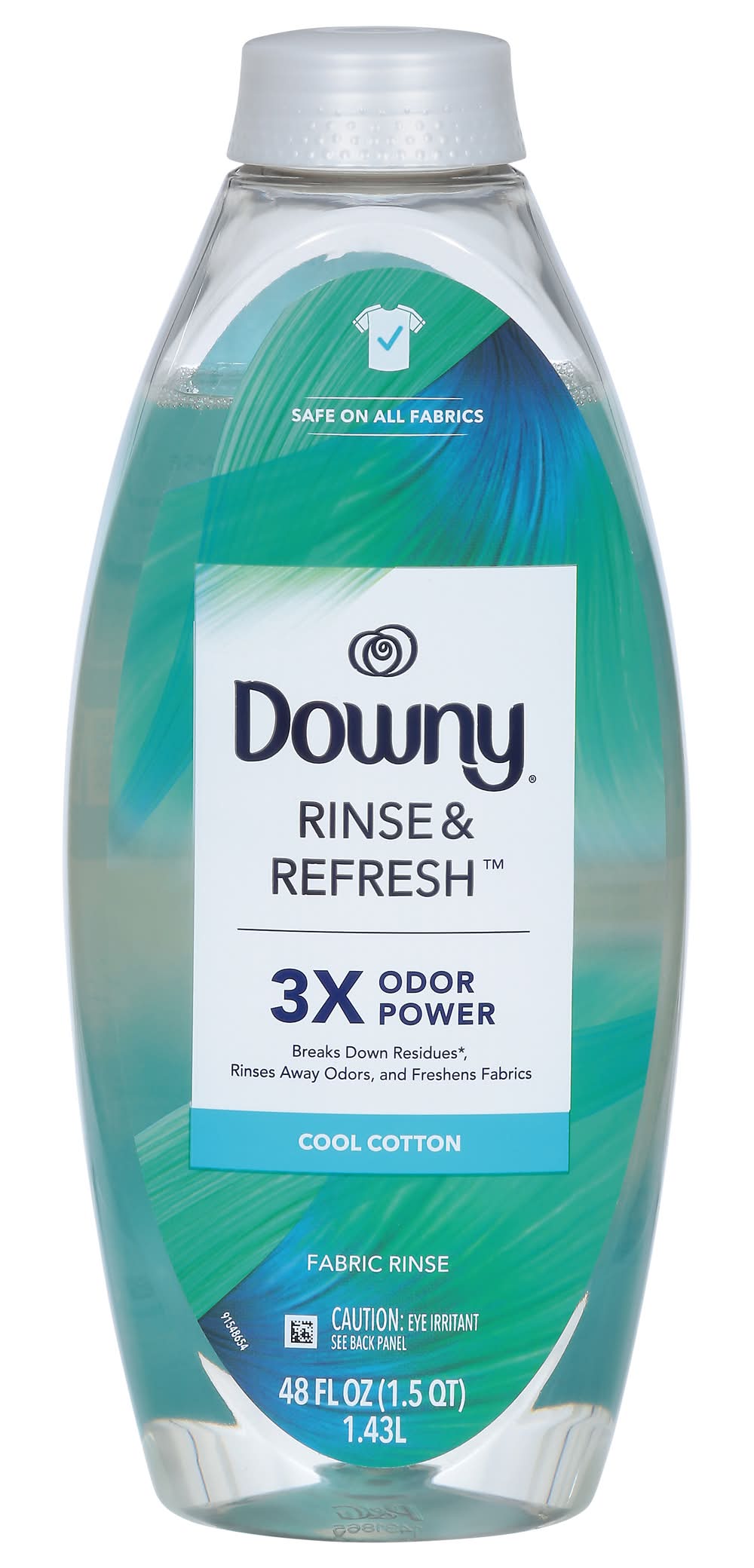 Downy Rinse & Refresh Laundry Odor Remover & Fabric Softener, Cool Cotton (48 fl oz)