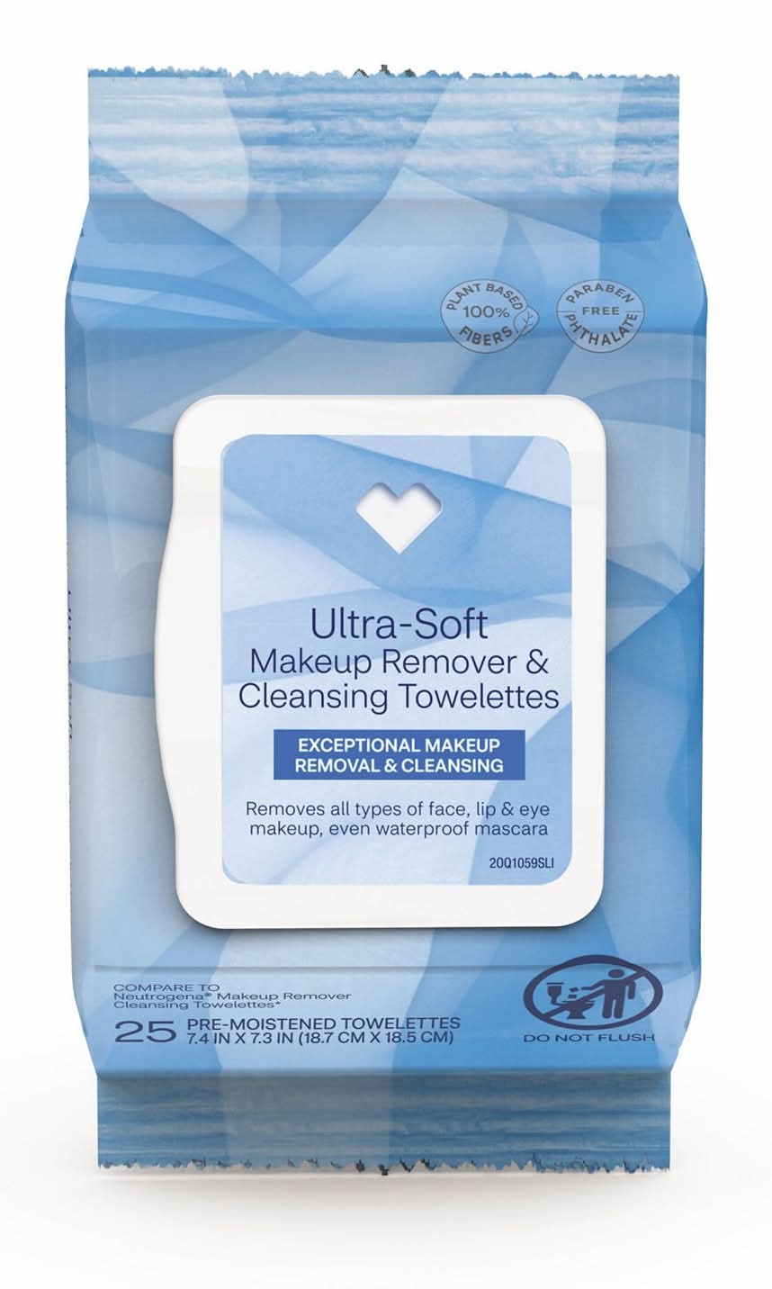 CVS Pharmacy Pharmacy Makeup Remover Towelettes, 7.4" X7.3" (25 ct)