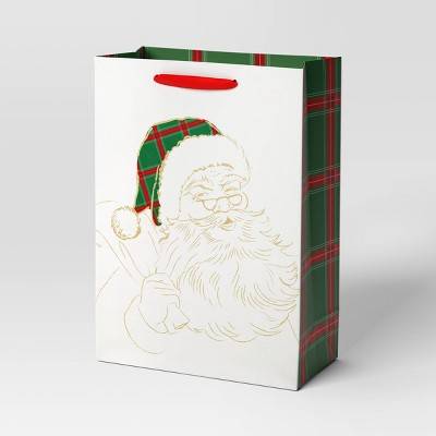 Wondershop Santa Jumbo Christmas Gift Bag, Ivory