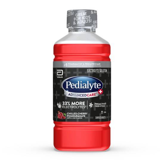 Pedialyte Advanced Care Electrolyte Drink, Cherry Pomegranate, 33.8 FL OZ