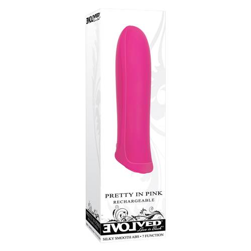 Evolved Silicone Rechargeable Personal Vibrator, Pink