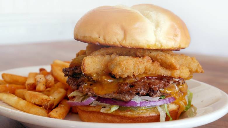 Fried Pickle Smashed Burger