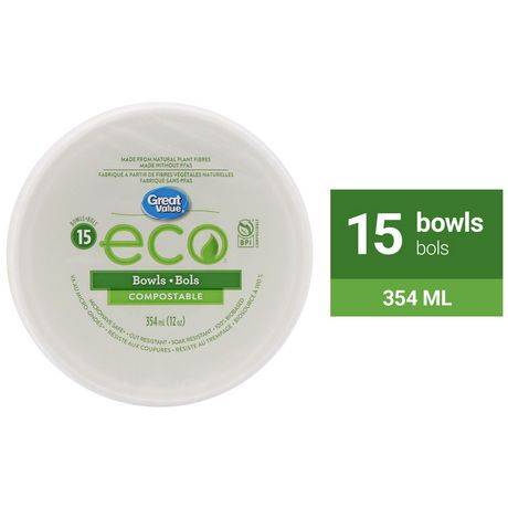 Great Value Eco Compostable Bowls