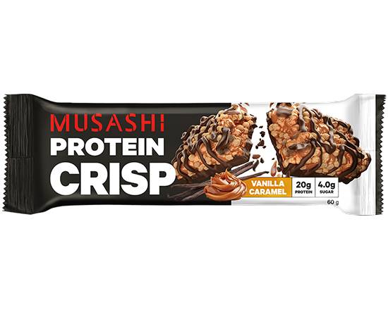 Musashi Protein Bar Protein Crisp Vanilla Caramel 60g
