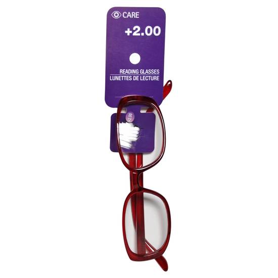 EYE CARE DELUXE Reading Glasses +2.00 (2.0)